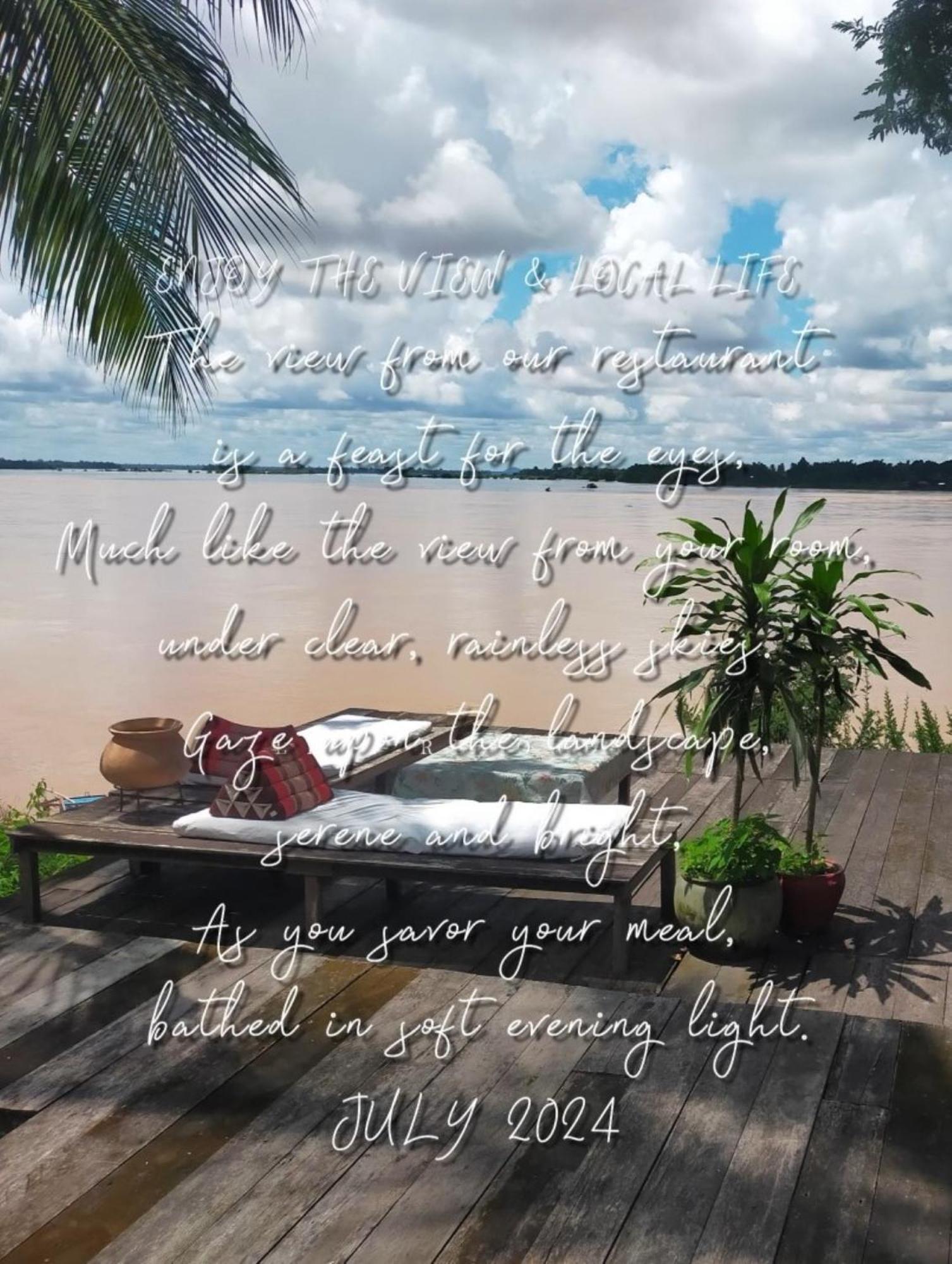 Pomelo Restaurant And Guesthouse - Fishermen & Tammarine Cottages Riverfront - Experience Nature, Culture And Adventure & Tailor-Made Tour Ban Khon Eksteriør billede